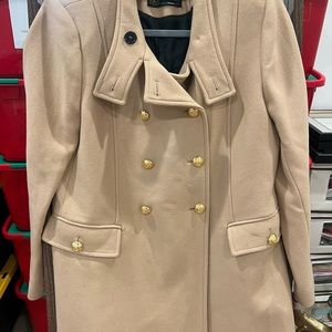 Women’s Zara Peabody Tan Coat Size 10